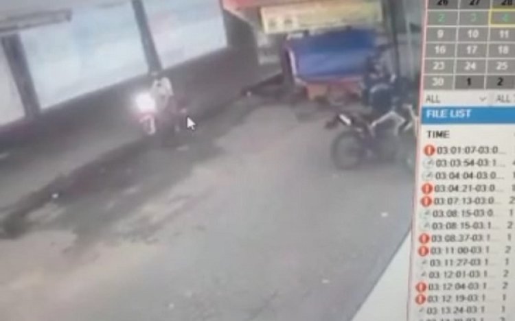Hitungan Detik, Honda CRF Milik Pegawai Alfamart Belum Keluar Plat Nomor Raib