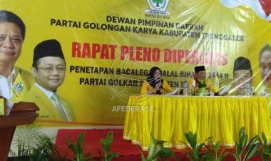 DPD Golkar Trenggalek Gelar Rapat Pleno Diperluas Penetapan Bacaleg