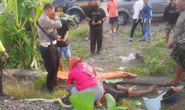 Antar Cucu ke Sekolah, Nenek Tewas Disambar  Kereta Api