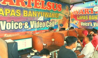 Wartelsus Lapas Banyuwangi Sarana Lepas Rindu WBP Dengan Keluarga