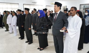 Puluhan Pejabat Pemkab Kediri Dilantik, Empat Diantaranya Pejabat Tinggi Pratama
