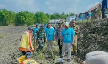 Mitigasi Bencana, Bupati Gresik Galakkan Tanam Rumput Vetiver