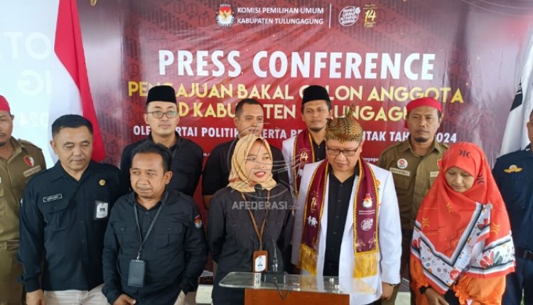 Berkas Dinyatakan Lengkap, DPD Partai Keadilan Sejahtera Daftarkan Bacaleg ke KPU Tulungagung