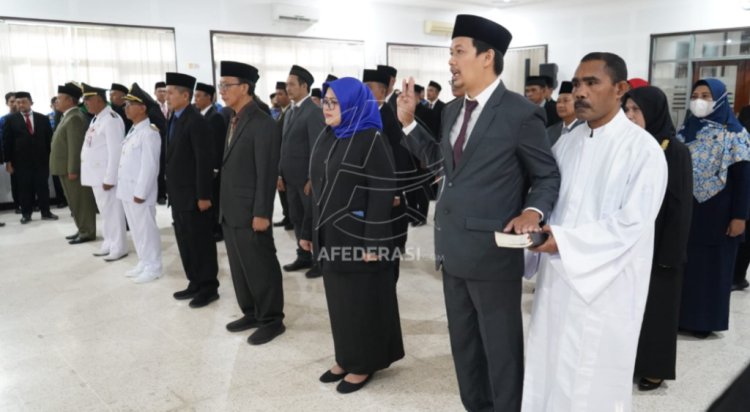 Puluhan Pejabat Pemkab Kediri Dilantik, Empat Diantaranya Pejabat Tinggi Pratama