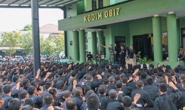 Dandim Gresik Bekali Ratusan Pendekar PSHT dengan Wawasan Kebangsaan