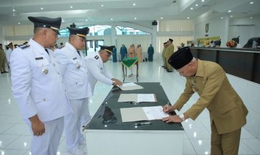 Bupati Lantik Tiga Pejabat Asahan, Ini Namanya