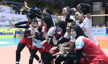 AVC Challenge Cup 2023: Timnas Voli Putri Indonesia Maju ke Semifinal Usai Kalahkan Australia