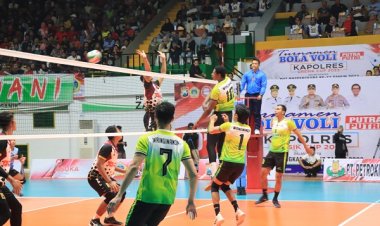 Kapolres Gresik Cup 2023: Ajang Pembinaan Atlit Voli muda Gresik, Partai Final bertabur Pemain Bintang Nasional