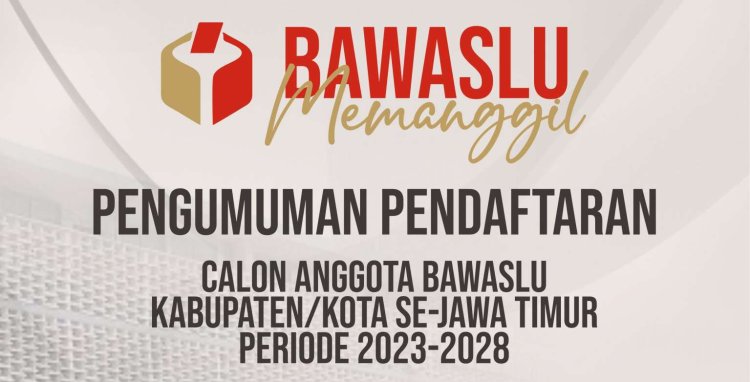 Update..! Pendaftar Bawaslu Jatim Zona 7, Ponorogo Terbanyak dan Pacitan Paling Sedikit