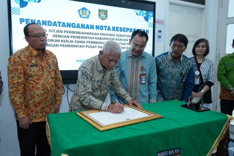 Peningkatan Kualitas Pengelolaan Keuangan, Bupati Asahan Taken Mou dengan Kanwil Ditjen Perbendaharaan