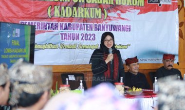 Anak Muda Banyuwangi Diajak Sebagai Agen Perubahan Sadar Hukum