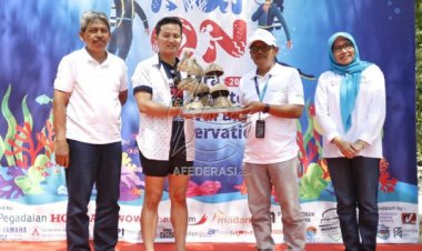 Bupati Trenggalek Launching Taman Laut Bioreeftek di Pantai Mutiara