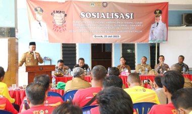 Peredaran Rokok Ilegal Masih Marak, Bupati Gresik  Sosialisasi langsung Temui Pedagang Rokok