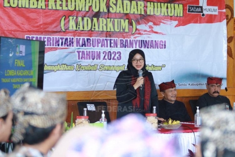 Anak Muda Banyuwangi Diajak Sebagai Agen Perubahan Sadar Hukum