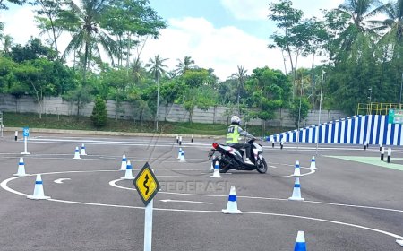 Lintasan Uji Praktik Pembuatan SIM Baru Kini Semakin Mudah