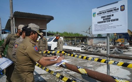 Nekat Beroperasi, Mas Dhito Tutup Permanen Usaha Pengecoran Beton Tak Berizin