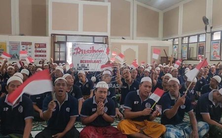 HUT Kemerdekaan RI, Ratusan WBP Rutan Situbondo Bersholawat untuk Negeri