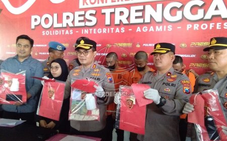 Polres Trenggalek Ringkus Lima Pelaku Diduga Pengedar Pil Dobel L