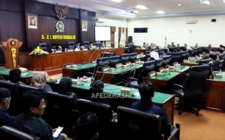 DPRD Trenggalek Gelar Rapat Paripurna, Kesepakatan KUA-PPAS TA 2024 dan Perubahan 2023