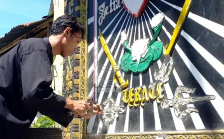 Tolak Bongkar Tugu PSHT, Ranting Boyolangu Sepakat Ganti Logo Pahlawan