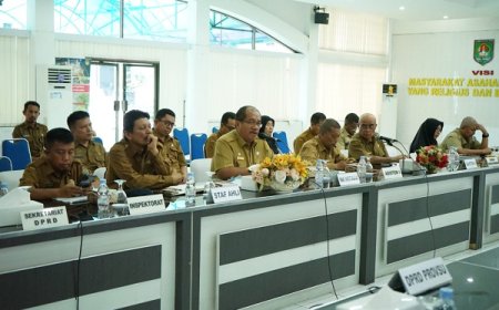 Bahas RKPD, Wabup Asahan Terima Kunjungan Kerja DPRD Provsu