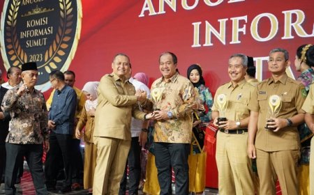 Pemkab Asahan Raih Penghargaan Anugerah Keterbukaan Informasi Publik