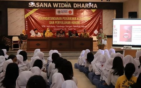 Unitomo dan SMK Ketintang Taken MoU,  Bangun Generasi Muda Anti Korupsi