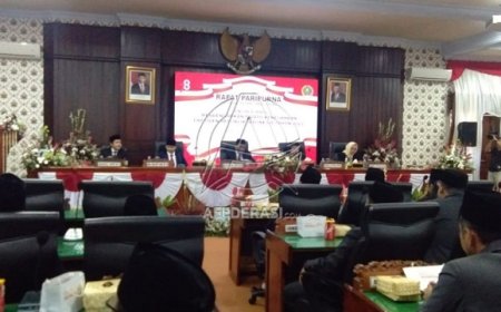 Paripurna DPRD Trenggalek, Mendengarkan Pidato Kenegaraan Presiden RI Tahun 2023