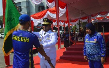 Lepas 529 Atlet Porprov 2023, Bupati Gresik Targetkan Masuk 5 Besar