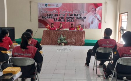 KONI Kabupaten Kediri Lepas Atlet Pencak Silat dan Futsal ke Porprov Jatim