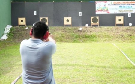 Meriahkan Porkot Medan ke-13, Bobby Nasution Ikut Meriahkan Cabor Menembak