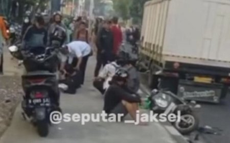 Apes! Tabrak Tujuh Pemotor yang Lawan Arus di Lenteng Agung, Sopir Truk Ditangkap Polisi