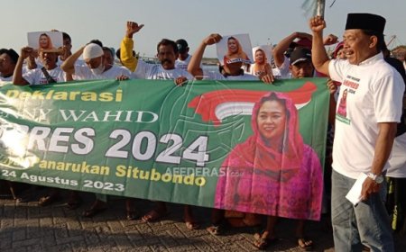 Nelayan Panarukan Situbondo Deklarasi Dukung Yenny Wahid Cawapres 2024