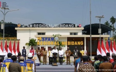 Diresmikan Presiden, SPAM Regional Mebidang Siap Suplai 88.000 Rumah Tangga