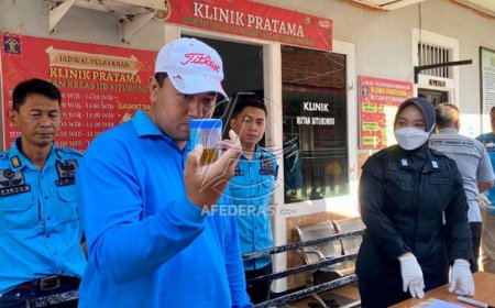 Puluhan Petugas Rutan Kelas IIB Situbondo Jalani Pemeriksaan Urin, Ini Hasilnya