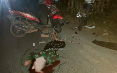 Dua Motor Terlibat Kecelakaan, Satu Korban Tewas di Lokasi Kejadian