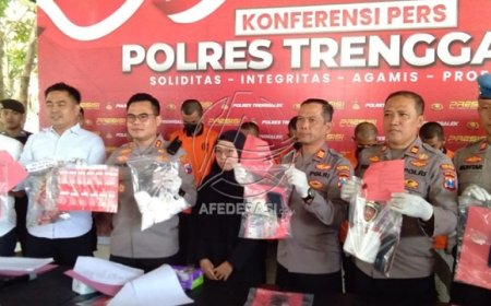 Operasi Tumbas Narkoba Semeru 2023, Polres Trenggalek Berhasil Ungkap 8 Kasus dan 8 Pelaku