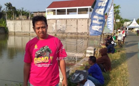 Semarakan HUT Kemerdekaan RI dan Hari Jadi Trenggalek, Warga RT 01 Kelurahan Ngantru Gelar Mancing Bareng