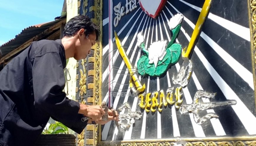 Tolak Bongkar Tugu PSHT, Ranting Boyolangu Sepakat Ganti Logo Pahlawan