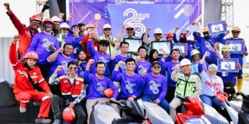 Capai 25 Jam Kerja Selamat, PT Freeport Indonesia Berikan Anugerah Kontraktor Pembangunan Smelter