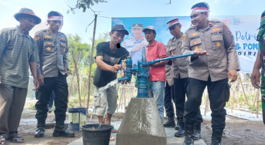 Terdampak Kemarau, Warga Desa Gempolan Dapat Sumur Bor  dan Pompa Air
