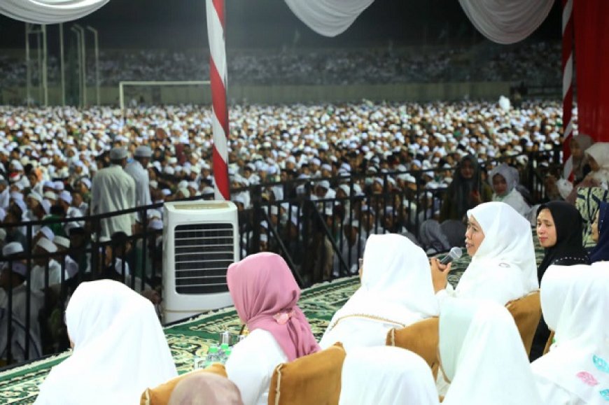 Tabligh Akbar Habib Umar, Gubernur Khofifah Minta Didoakan Masyarakat Jatim Guyub Rukun Bahagia Sejahtera