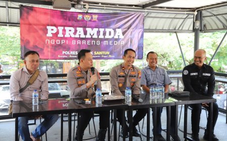 Polres Gresik Ngopi Bareng Wartawan