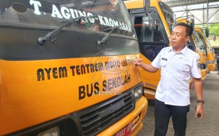 Biaya Operasional Habis, Bus Sekolah Tulungagung Hanya Layani Keberangkatan Siswa