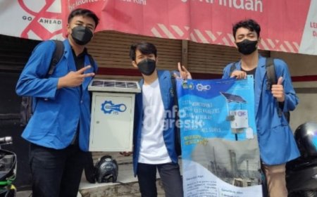 Gresik Daerah Industri Sebabkan Polusi Udara, Mahasiswa ITS Ciptakan Alat Pemantau Kualitas Udara