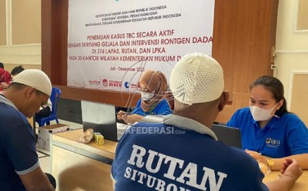 Ratusan WBP Rutan Situbondo, Ikuti Pemeriksaan TBC dan HIV/AIDS