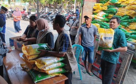 Selama Sepekan, TPID Kota Kediri Turun Tangan Gelar Operasi Pasar Beras