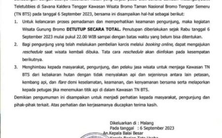 Gunung Bromo Ditutup Total Akibat Flare Prewedding