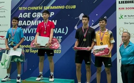 Siswa MAN 2 Banyumas Juara II Turnamen Bulu Tangkis Singapura