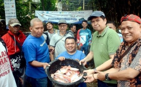 JMI Bagikan Hasil Panen Raya Budidaya Ikan Nila di Bogor